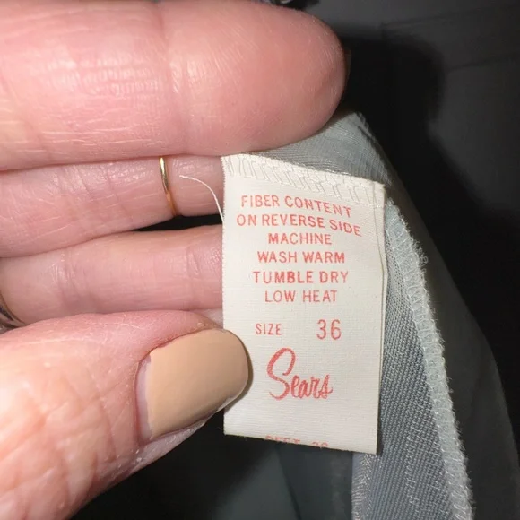 1960’s Mint Green Chiffon Peignoir Set | Lace Nylon Nightgown & Robe |Sears - Picture 5 of 11